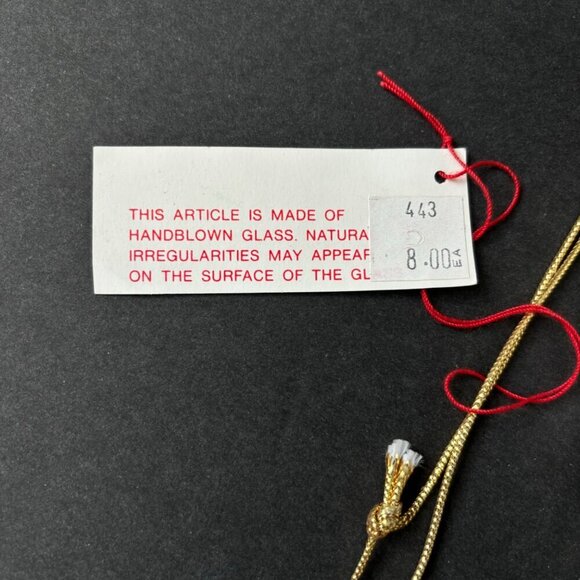 Vtg Deptartment 56 Handblown Glass Icicle Ornaments Set Of 6 White Christmas new - Picture 5 of 7